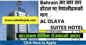 Read more about the article Job vacancy at AL OLAYA SUITES HOTEL