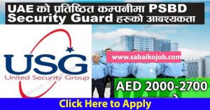 Read more about the article SECURITY GUARD JOBS IN UAE,UNITED SECURITY GROUP
