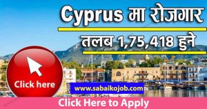 Read more about the article Looking For Career In Foreign Get Job In Cyprus, Salary: 1,75,418/-