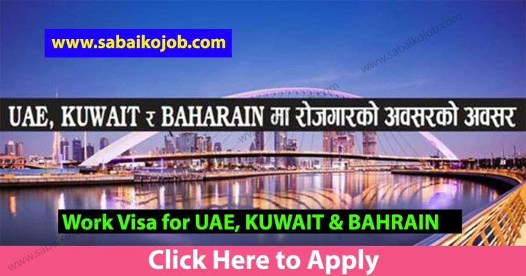 Vacancy Announcement For 190 Candidates To Work In UAE, KUWAIT, BAHRAIN