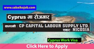 Read more about the article Job at CP CAPITAL LABOUOR SUPPLY LTD NICOSIA Cyprus